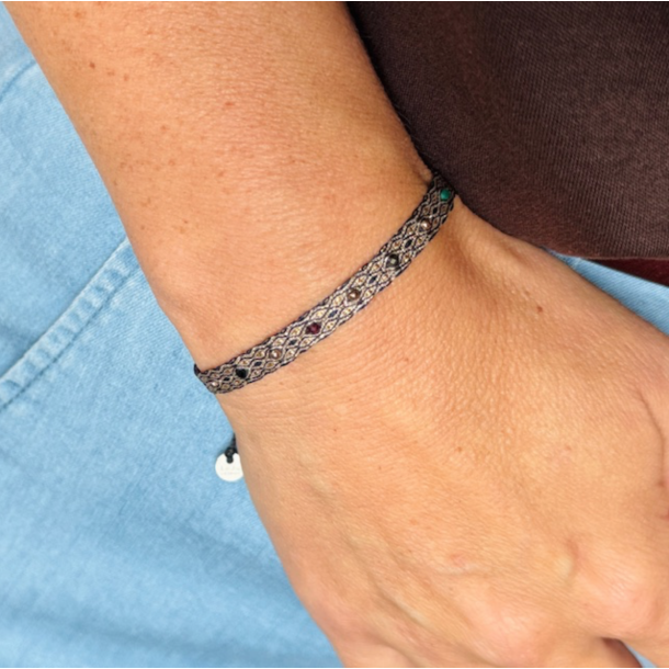 Vvet armbnd streight dot