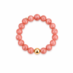 Perle armb�nd CORAL - Guldbelagt vandfast