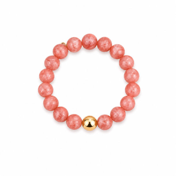 Perle armb�nd CORAL - Guldbelagt vandfast