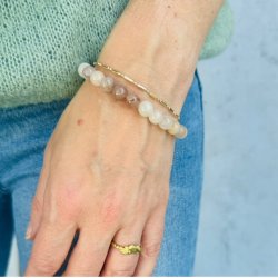 Armbnd med mineral large mineral perler