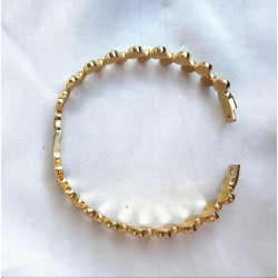 Armring vandfast 18kt. forgyldt