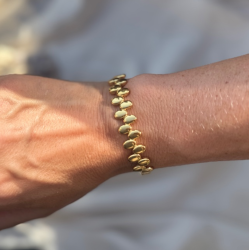 Armring vandfast 18kt. forgyldt