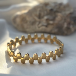 Armring vandfast 18kt. forgyldt