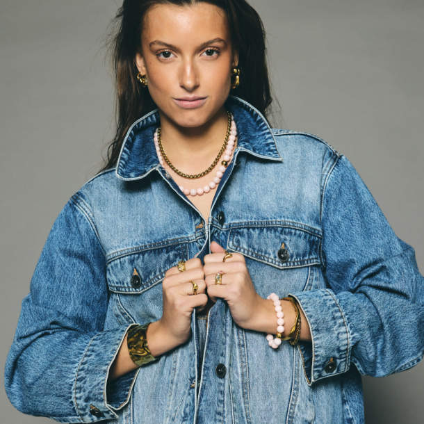 Fingerring PASTEL - Guldbelagt vandfast