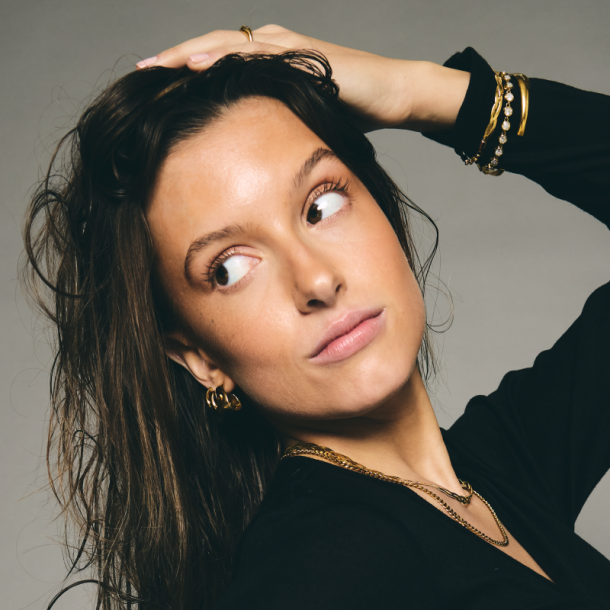 Armb�nd STONE - Guldbelagt vandfast