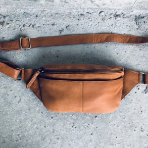 Bltetaske Agnes SOFT cognac skind