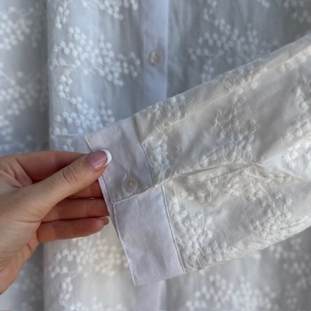 Skjorte white berry str XS-XXL bomuld