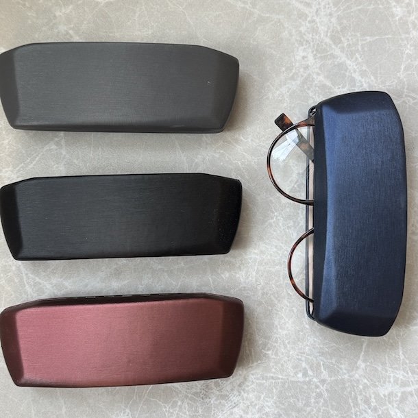 Brilleetui hardcase  metallic