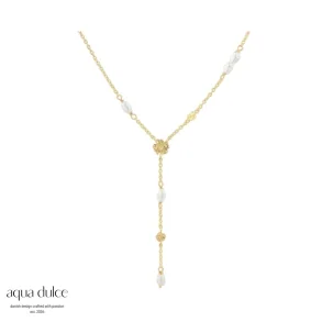 CLOVER Y-NECKLACE forgyldt