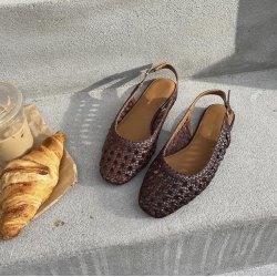 Slingback As the sea brun skind str 36-42