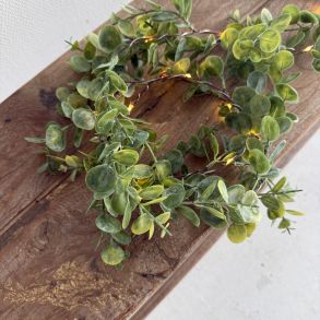 Ceder guirlande med 15 led & timer 140 cm