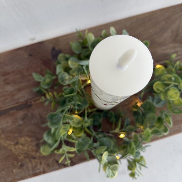 Ceder guirlande med 15 led &amp; timer 140 cm