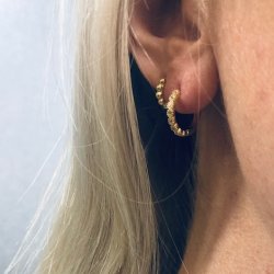 Hoops - shiny  Forgyldt s�lv