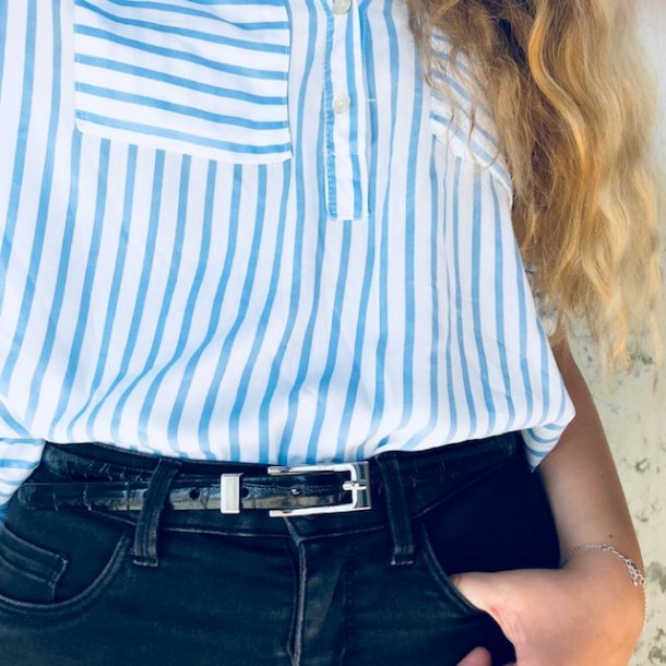 Smalt blte i sort med slv spnde lder croco