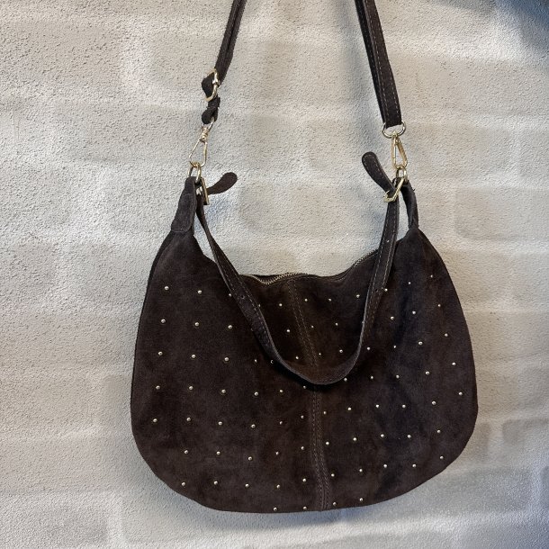 Crossbody Rils med nitter Ruskind