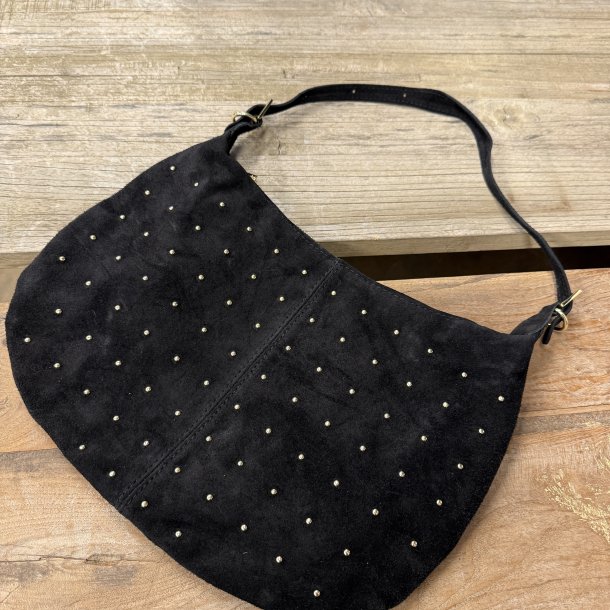 Crossbody Rils med nitter Ruskind