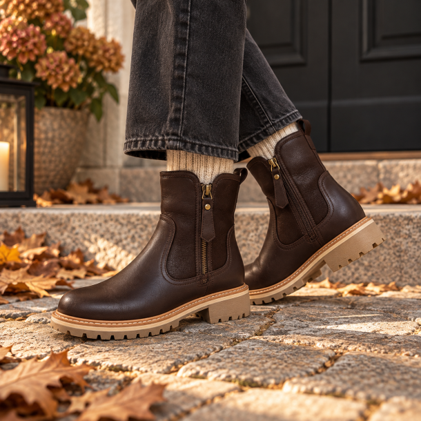 Avenue boot st�vle -  Str. 36 - 41 med plysfor
