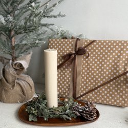 Kalenderlys stillenat - svanemrket Hvid