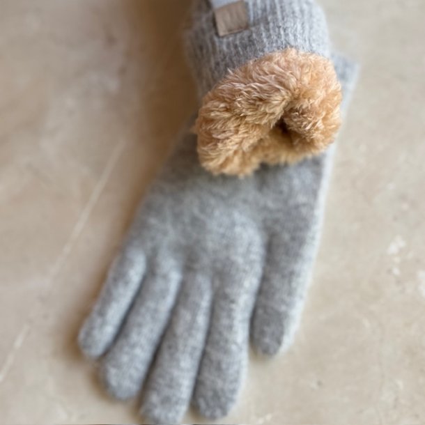 Fingervanter med plys 