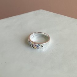 Fingerring Pastel Stardust sterling slv