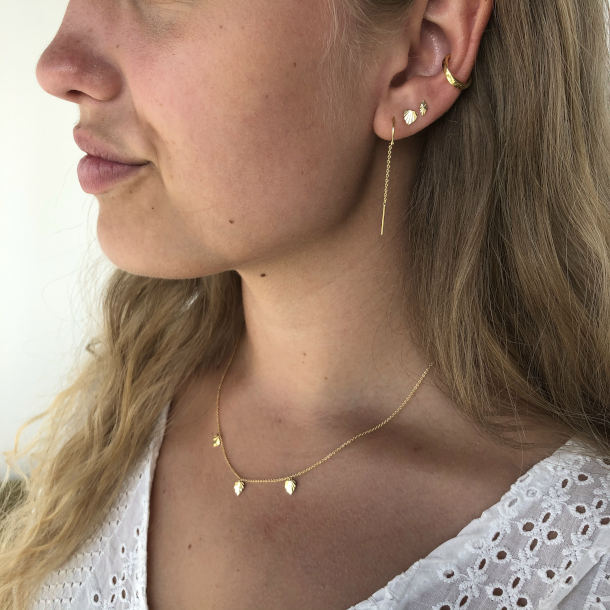 restikker Mini Fan Heart Forgyldt