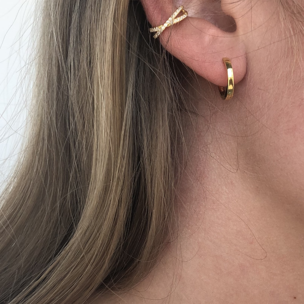 Hoops plain forgyldt