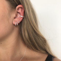 Chunky twirl hoop slv