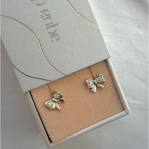 restikker NICE BOW  Forgyldt Slv