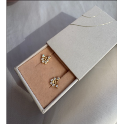 restikker TINY BUTTERFLY Forgyldt Slv