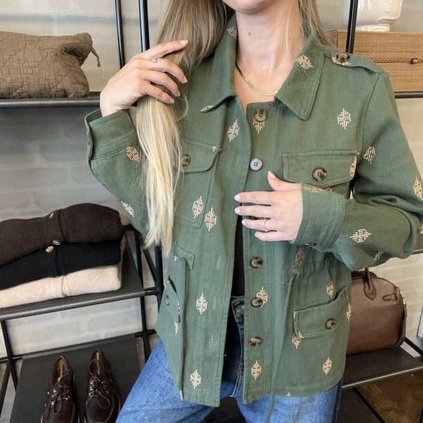 Denim jakke - grn
