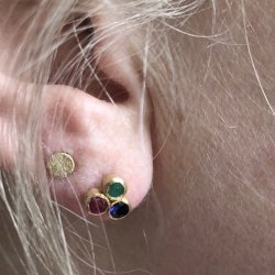 restikker - Mnt 4mm Forgyldt slv