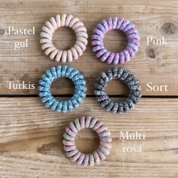 Spiral elastikker meleret farver