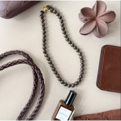 Halskde Jackie med naturperler