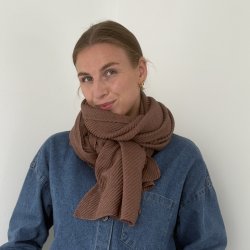 Trklde Anna Plisse Viskose og uld