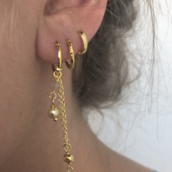 Hoops lille plain forgyldt