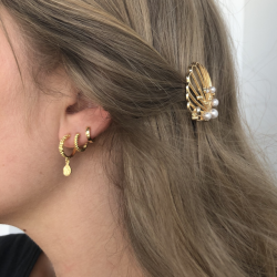 Hoops lille plain forgyldt