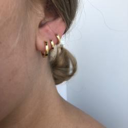 Hoops plain forgyldt