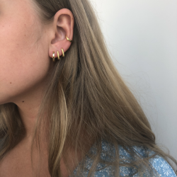 Hoops plain forgyldt