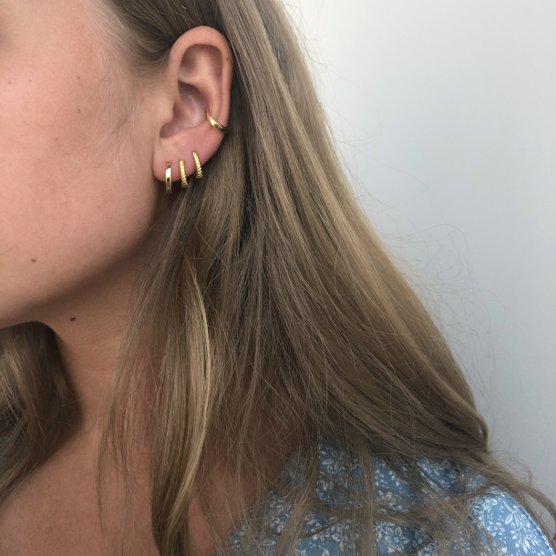 Hoops plain forgyldt