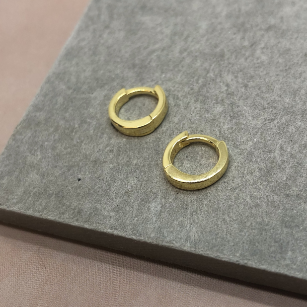 Hoops lille plain forgyldt