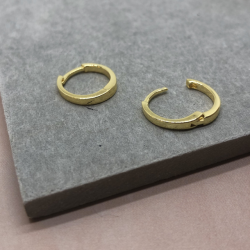 Hoops plain forgyldt