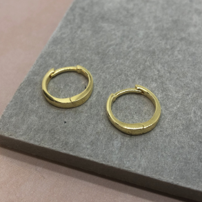 Hoops plain forgyldt