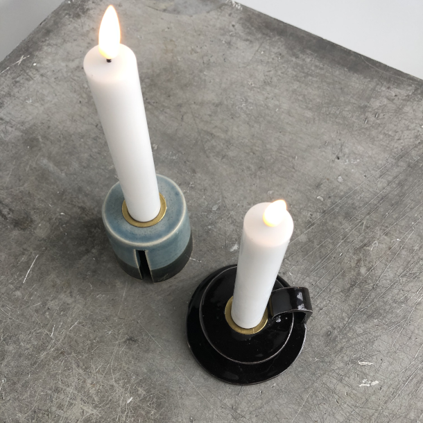 Hvide LED Kronelys 2stk 150mm