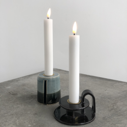 Hvide LED Kronelys 2stk 150mm