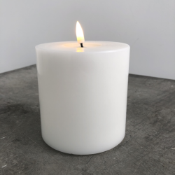 Hvidt LED Bloklys 100x100mm