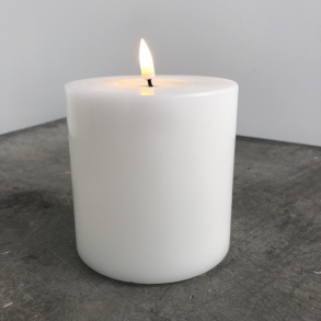 Hvidt LED Bloklys 100x100mm