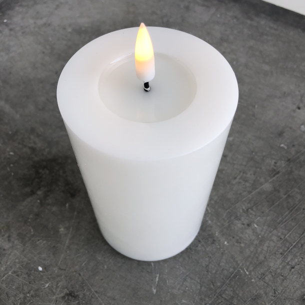 Hvidt LED Bloklys 75 x 125mm