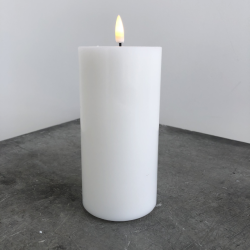 Hvidt LED Bloklys 75 x 150mm