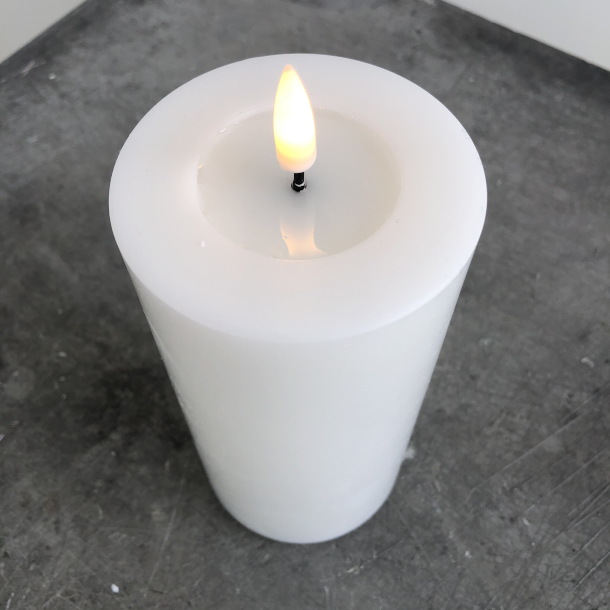 Hvidt LED Bloklys 75 x 150mm