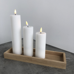 Hvidt LED Bloklys 50x200mm